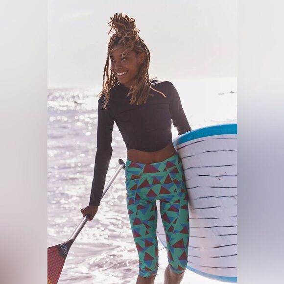 Free People Movement Make Way Rash Guard Black